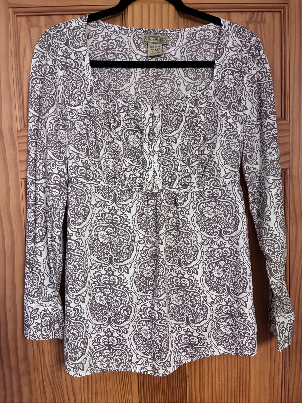 Long Sleeve Cotton Maternity Top